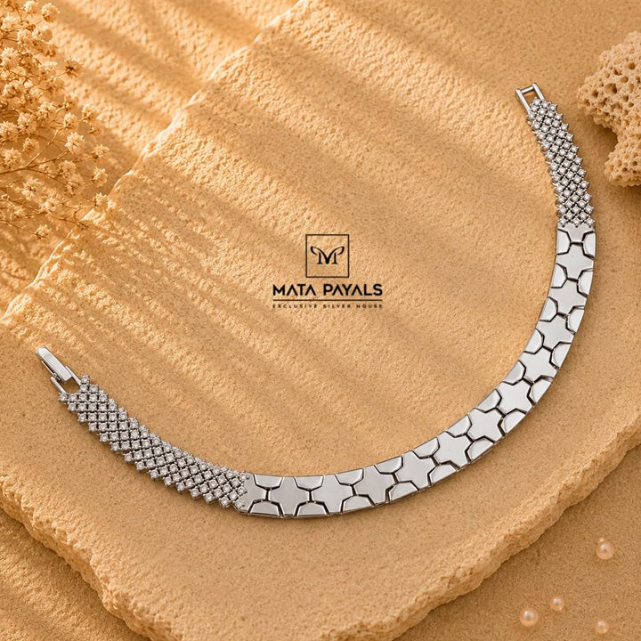 Gorgeous Rhodium Bracelet