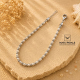 Rhodium Pearl Bracelet
