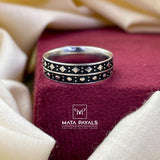 Bright Oxidised Ring