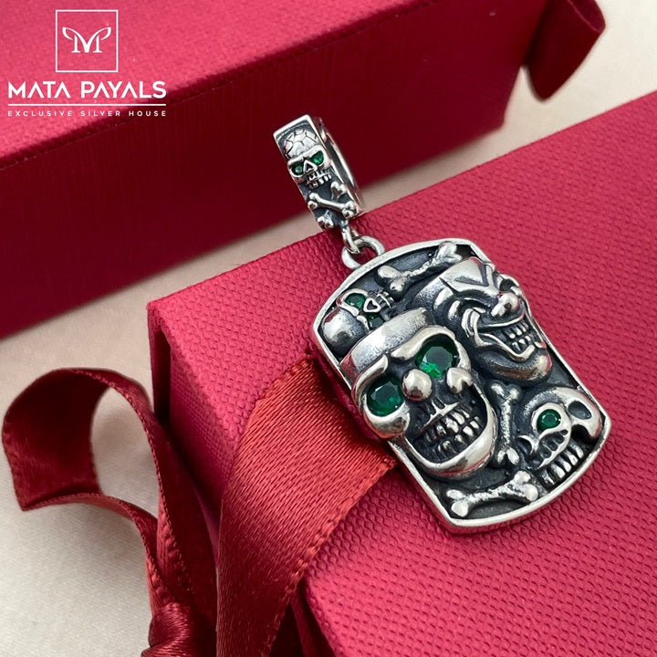 Skull And Clown Pendant