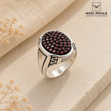 Ethnical Oxidised Finger Ring