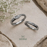 Lovely Rhodium Couple Ring