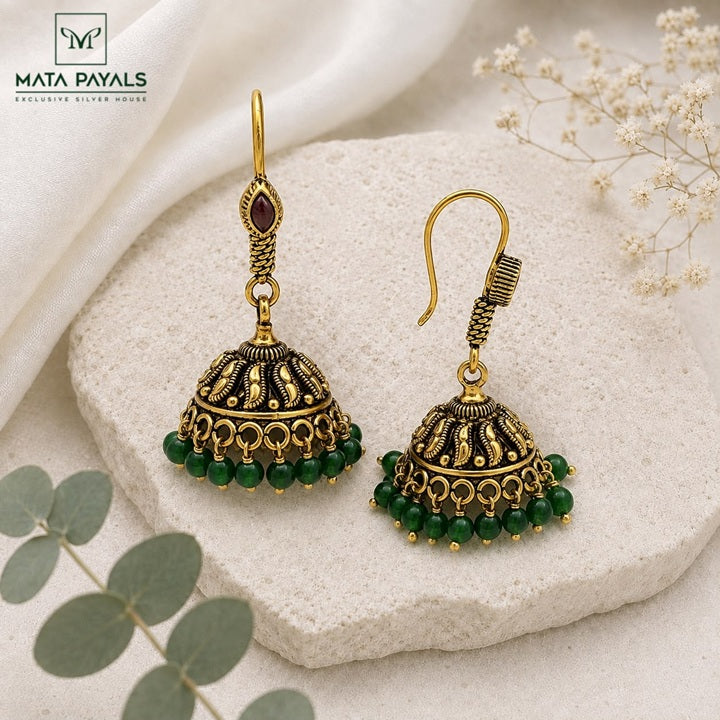 Attractive Gold Polish Jumka
