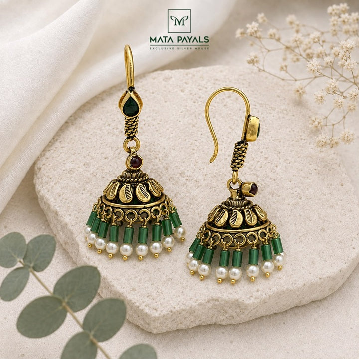 Classy Silver Jumka
