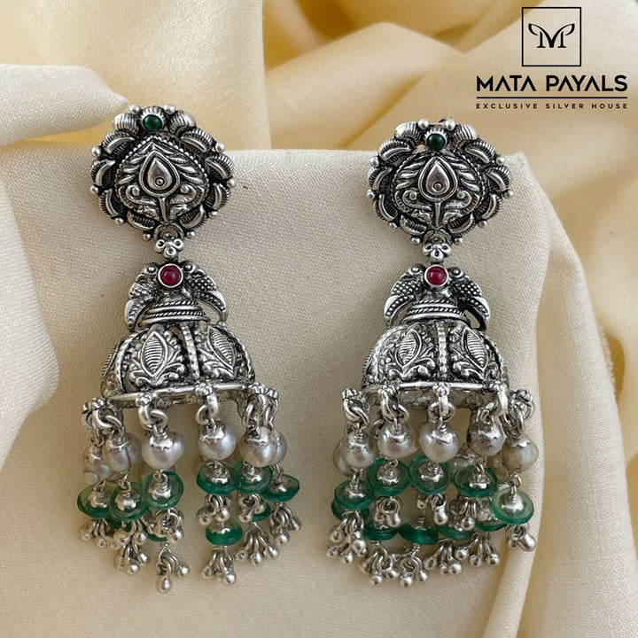 Traditional Oxidised Jumka