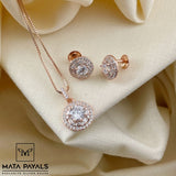 Rose Gold Pendant Set