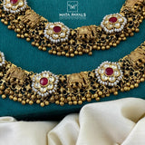 Exclusive Gold Polish Kundan Anklet