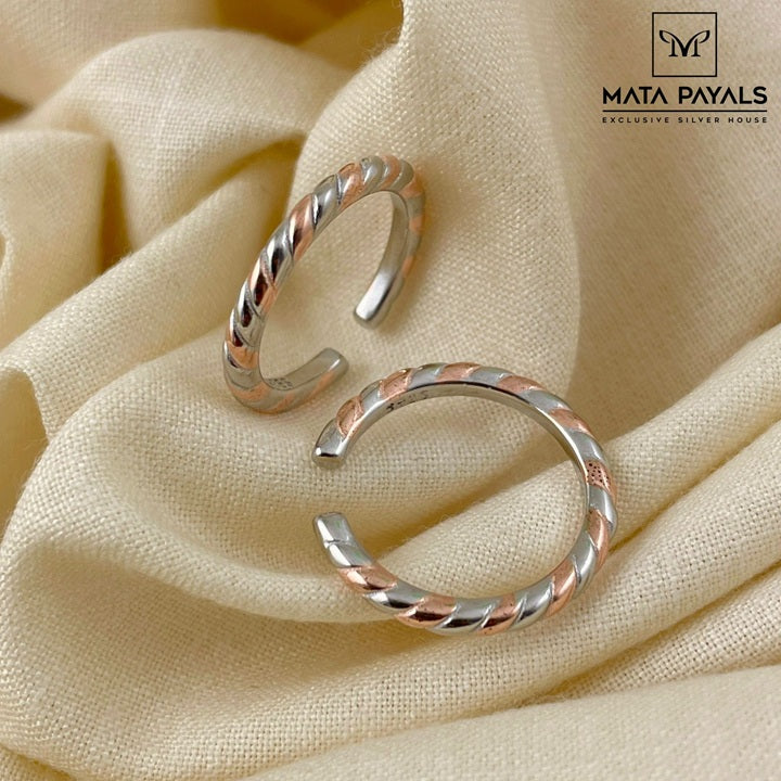 Pretty Dual Tone Toe Ring
