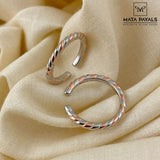 Pretty Dual Tone Toe Ring