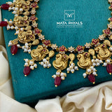 Sensational Gold Plated Mayura Necklace
