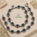 Elegant Cut Stone Anklet