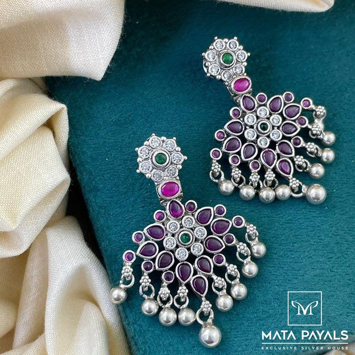 Traditional Oxidised Chandbali