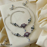 Fashionable Oxidised Anklet