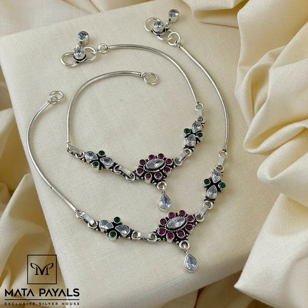 Fashionable Oxidised Anklet