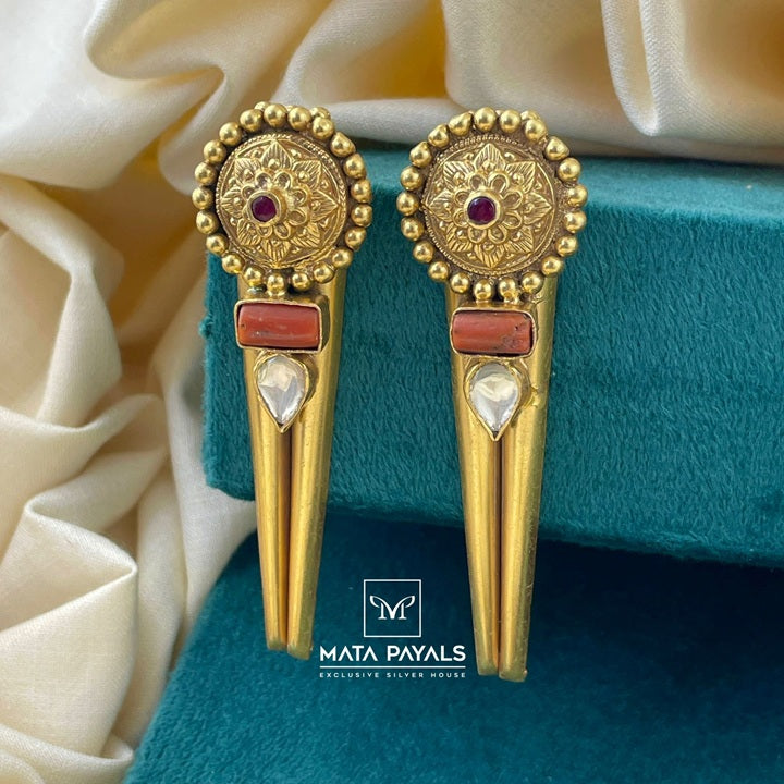 Alluring Gold Polish Chandbali