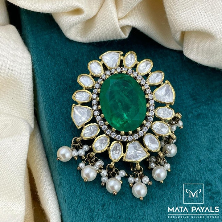 Greenish Moissanite Jade Bille