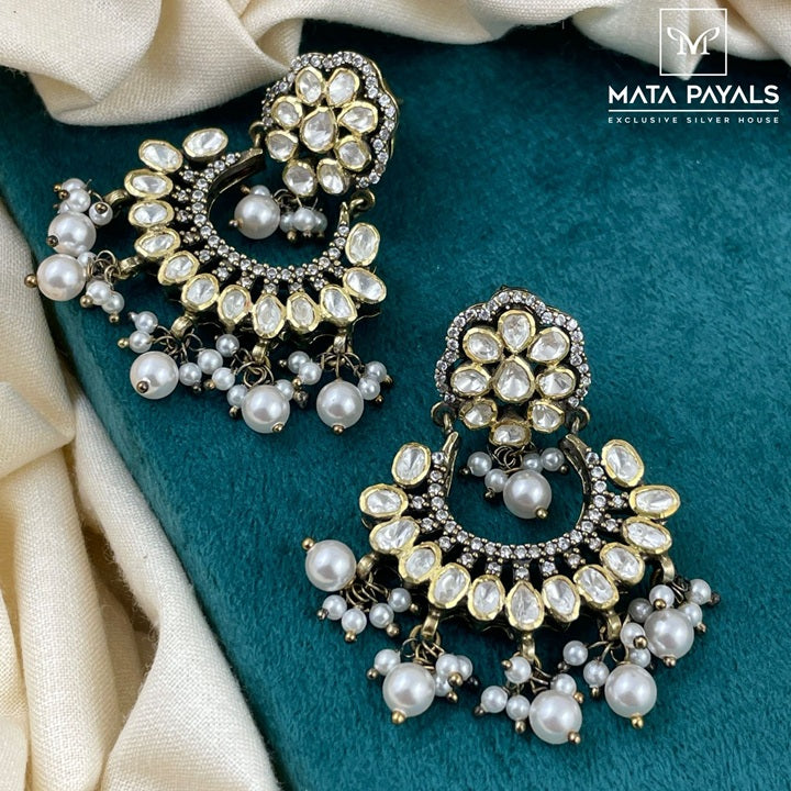 Attractive Moissanite Chandbali