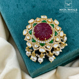 Unique Moissanite Jade Bille