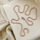 Beaded Rose Gold Neckchain