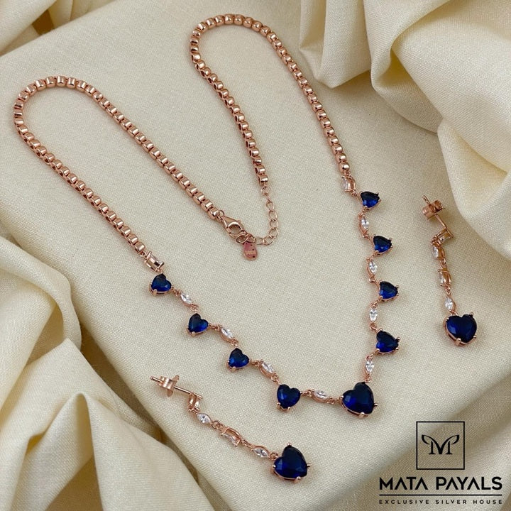 Lovely Navy Blue Necklace