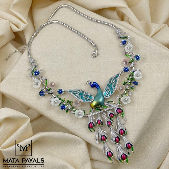 Dazzling Peacock Necklace
