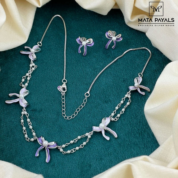 Crazy Ribbon Bow Necklace