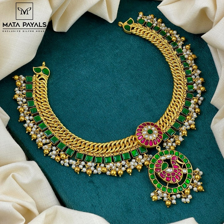 Traditional Mayura Kundan Necklace