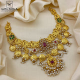 Gold Plated Lakshmi Coin Necklace