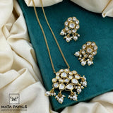 Elegant Moissanite Pendant Set