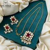 Ravishing Moissanite Pendant Set