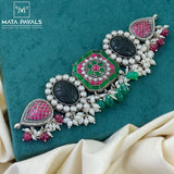 Impressive Semi Precious Kundan Choker