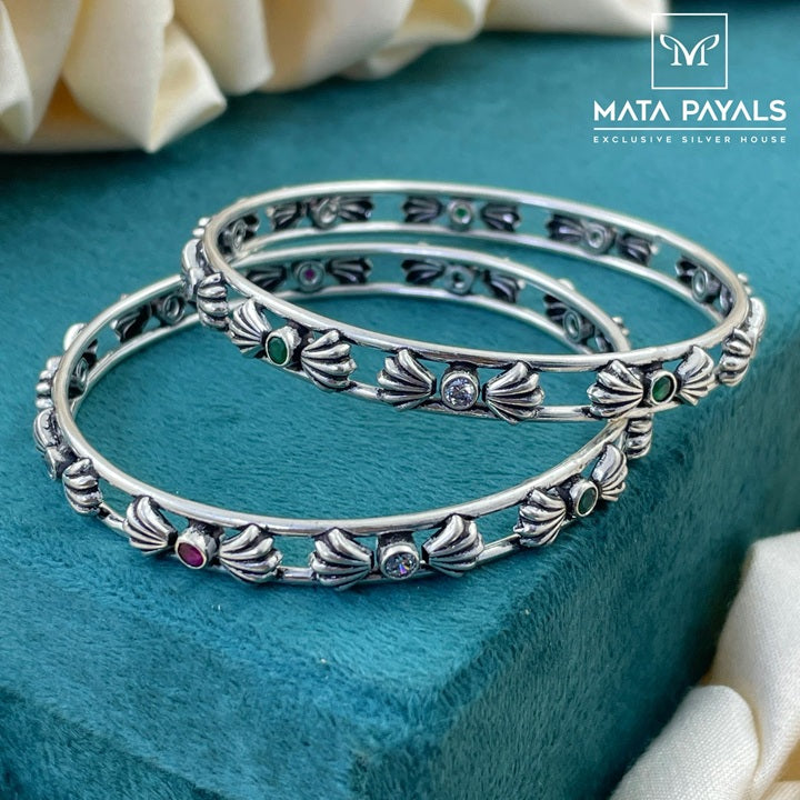 Oxidised Charming Bangle