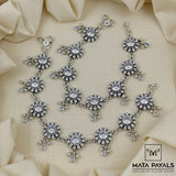 Ravishing White Stone Anklet