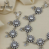 Mesmerizing White Stone Anklet