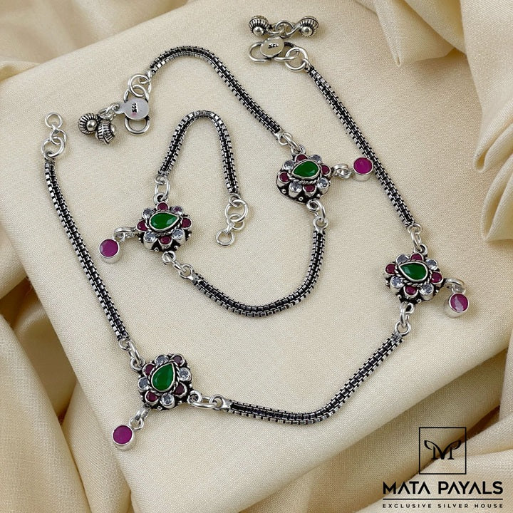 Blooming Tilak Design Anklet