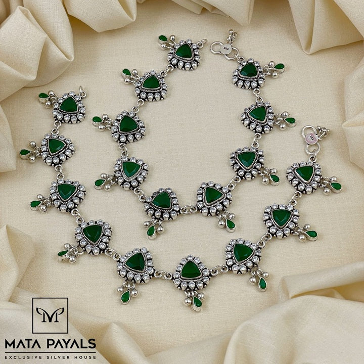 Elegant Green Anklet