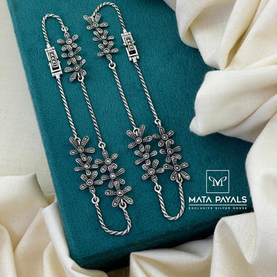 Floral Marcasite Anklet