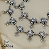 Ravishing White Stone Anklet