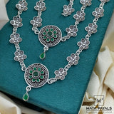 Green Cut Stone Anklet