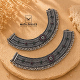 Standard Oxidised Cut Stone Anklet