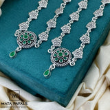 Eccentric Cut Stone Anklet