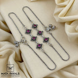Fancy Oxidised Anklet