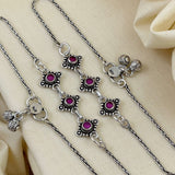 Fancy Oxidised Anklet