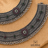 Standard Oxidised Cut Stone Anklet