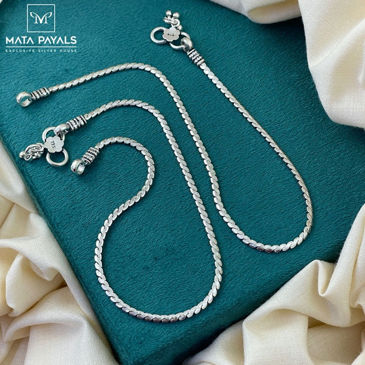 Attractive Oxidised Anklet