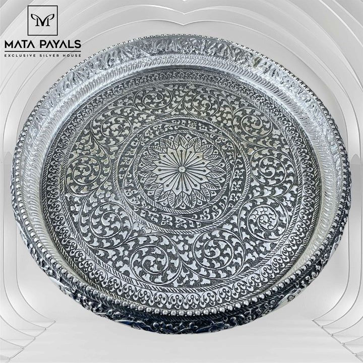 Oxidised Aarthi Plate