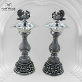 Oxidised Mayura Deepa