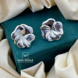 Floral Silver Stud