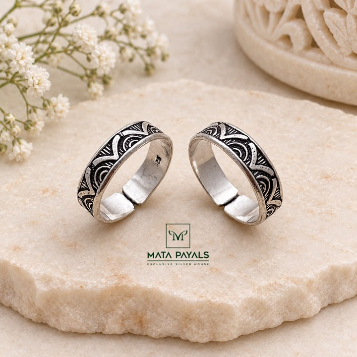 Designer Band Toe Ring