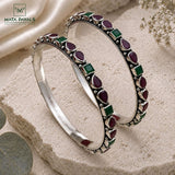 Mesmeric Cut Stone Bangle